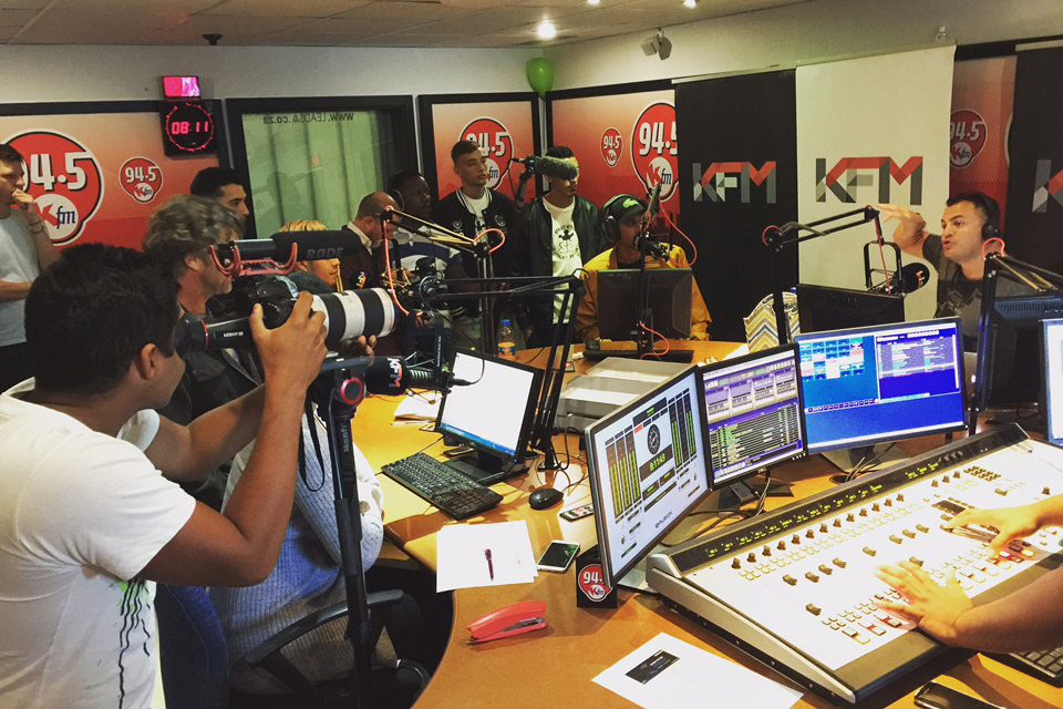 SA FILM Academy filming at KFM Studio
